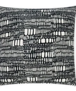 D.V. KAP Home / Canaan Company PILLOWS TESOTTA PILLOW BLACK 22 X 22