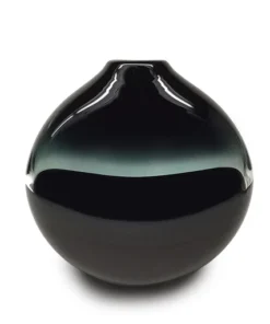 Siemon & Salazar SCURO FLAT VASE GREY & BLACK THE HOME