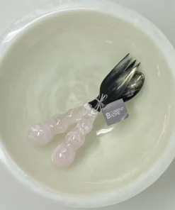 Lily Juliet MARDI GRAS RESIN SERVERS WHITE SERVING