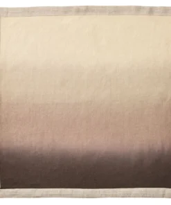 Kim Seybert DIP DYE NAPKIN TAUPE & BARK