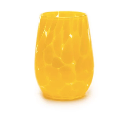 Saban Glass FRITSY STEMLESS WINE GLASS | VARIOUS 12 Saban Glass FRITSY STEMLESS WINE GLASS | VARIOUS