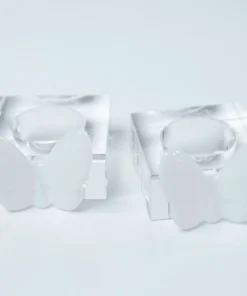 Rose Petal NY BUTTERFLY NAPKIN RING SET OF 4 THE TABLE