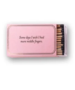 MatchDaddy MATCHBOOK - SOME DAYS - MORE MIDDLE FINGERS CANDLELIGHT
