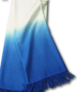 Johanna Howard THE HOME DIP DYED ALPACA THROW COBALT