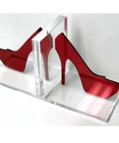 EYE CANDY BOOKS & BOOKENDS STILETTO HIGH HEEL BOOKENDS | RED MIRROR