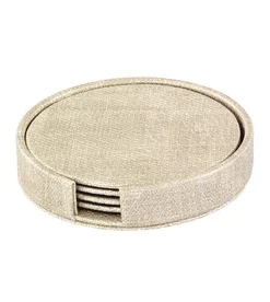 Bodrum WINE & BAR LUSTER COASTER SET WITH HOLDER