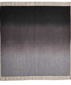 Kim Seybert THE TABLE DIP DYE NAPKIN GREY & BLACK