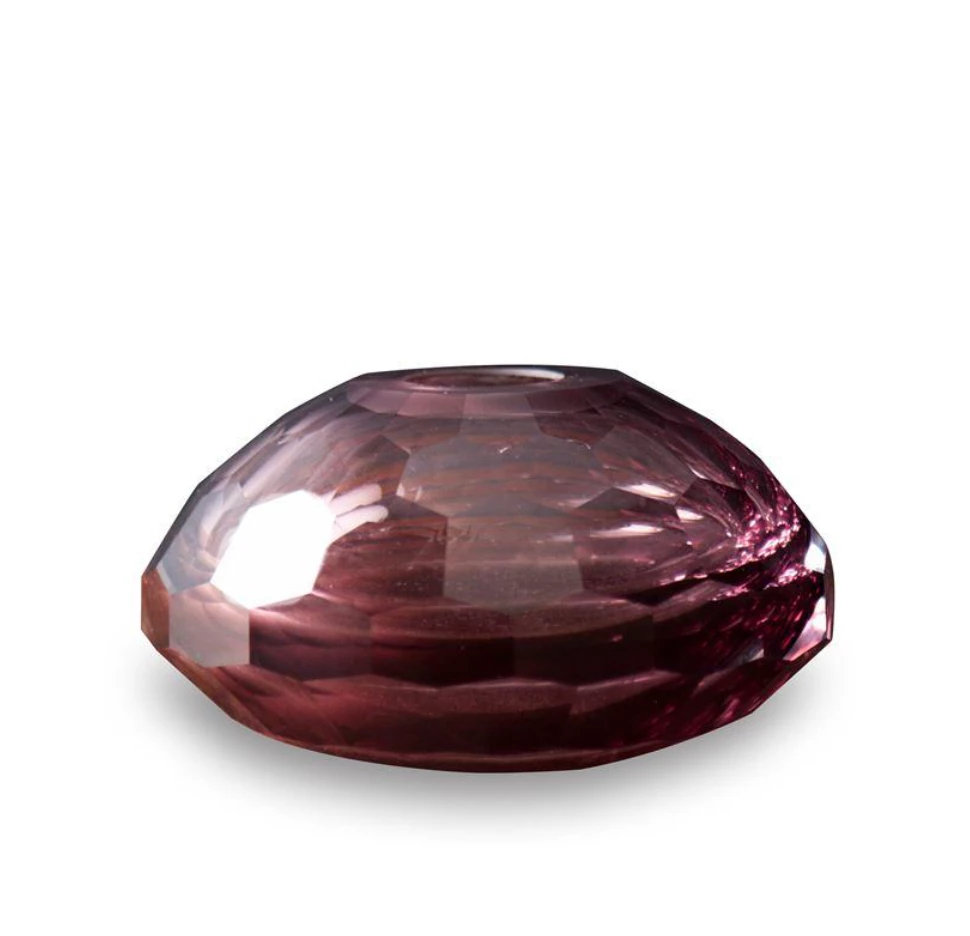 Beatriz Ball FACETED BUD VASE | AMETHYST | SHORT 1 Beatriz Ball FACETED BUD VASE | AMETHYST | SHORT