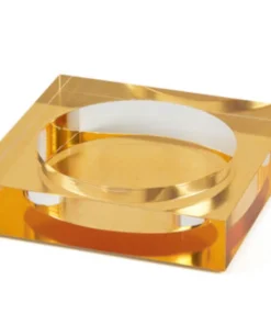 Tizo LUCITE WINE BOTTLE COASTER GOLD