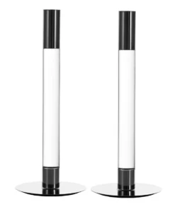 Orrefors Kosta Boda CANDLELIGHT LUMIERE CANDLESTICK SET | ORREFORS