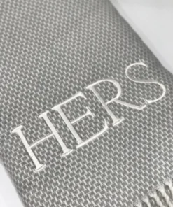 A Soft Idea THROW BLANKET | HERS | GREY & IVORY THE HOME