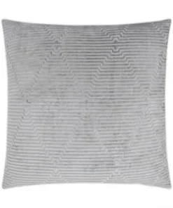 D.V. KAP Home / Canaan Company ROUTLINE PILLOW GREY | 24 X 24