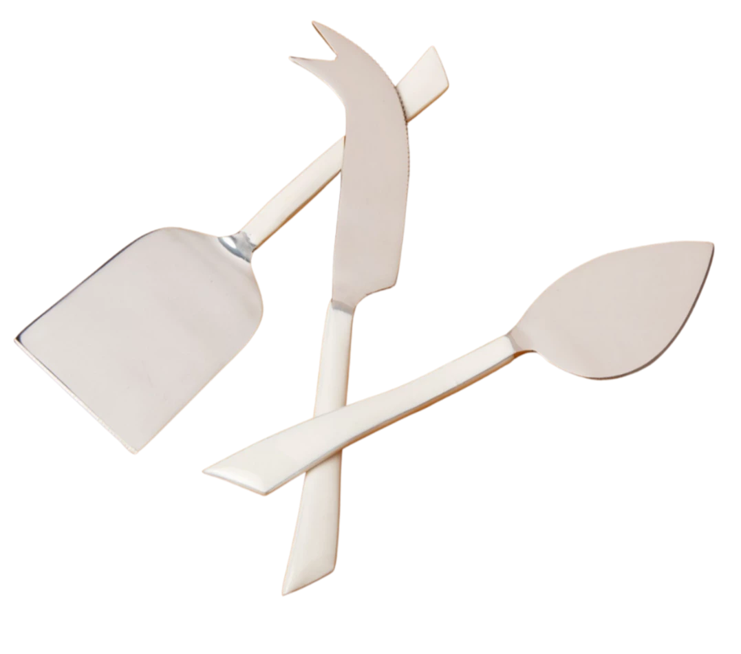 Be Home ENAMEL HANDLED CHEESE SET SERVING 1 Be Home ENAMEL HANDLED CHEESE SET SERVING