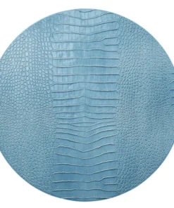 Kim Seybert THE TABLE CROCO PLACEMAT GLACIER BLUE