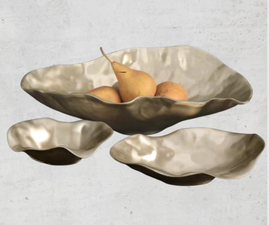 Beatriz Ball SERVING SIERRA MAIA OVAL BOWLS GOLD 2 Beatriz Ball SERVING SIERRA MAIA OVAL BOWLS GOLD