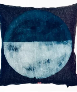 RO25 DENIM SPLIT 2 MOON PILLOW PILLOWS