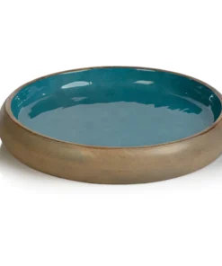 Zodax SEYCHELLES MANGO WOOD ROUND PLATTER