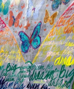 Allyson Monson OVERLAPPED WINGS BUTTERFLY PHOTOGRAPHY ART| PLEXI | 40 X 60 WALL DECOR