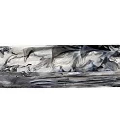 Nashi Home SWIRL RESIN BOAT BOWL BLACK SERVING