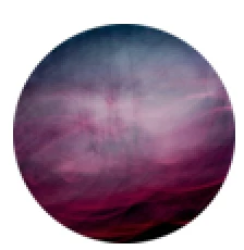 OTSVER Art Design PEACEFUL ABSTRACT PHOTOGRAPHY | CIRCLE | 36" WALL DECOR