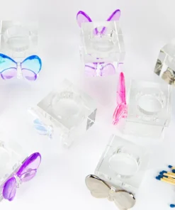 Rose Petal NY BUTTERFLY NAPKIN RING SET OF 4 THE TABLE