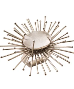 Kim Seybert FLARE NAPKIN RING SILVER & CRYSTAL