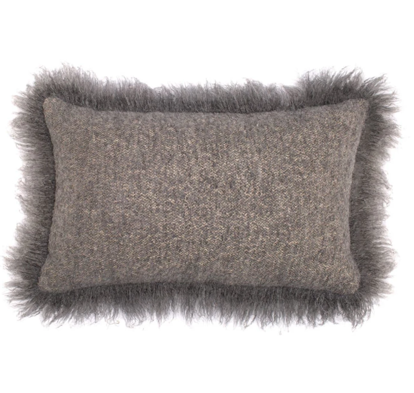 Uniquity WINTERS PILLOW DARK GREY 20 X 12 1 Uniquity WINTERS PILLOW DARK GREY 20 X 12