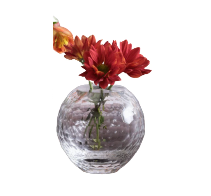 Beatriz Ball THE HOME FACETED BUD VASE | CLEAR | ROUND 1 Beatriz Ball THE HOME FACETED BUD VASE | CLEAR | ROUND
