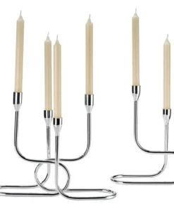 Kiyasa/Twig CANDLELIGHT MASINI CANDLEHOLDER SET | SILVER PLATED