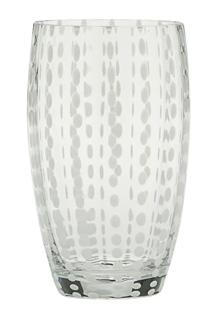 Zafferano America PERLE BEVERAGE GLASS | WHITE | SET OF 2 DRINKWARE 2 Zafferano America PERLE BEVERAGE GLASS | WHITE | SET OF 2 DRINKWARE
