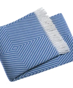 A Soft Idea GRAPHIC SQUARES THROW | VARIOUS COLORS THE HOME