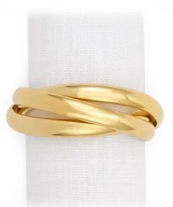 L'Objet THREE RING NAPKIN JEWELS SET OF 4