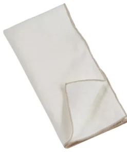 Saro Trading Company THE TABLE STITCH STONE WASHED NAPKIN IVORY