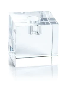Zodax CANDLELIGHT CRYSTAL SQUARE TAPER CANDLEHOLDERS