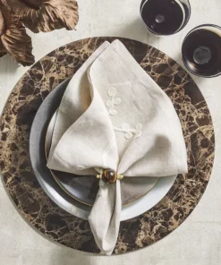 Kim Seybert MINERAL NAPKIN RING BROWN 7 Kim Seybert MINERAL NAPKIN RING BROWN