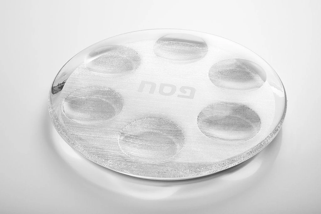 Apeloig Collection ACRYLIC SEDER PLATE JUDAICA 4 Apeloig Collection ACRYLIC SEDER PLATE JUDAICA