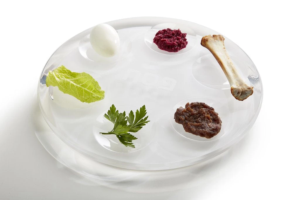 Apeloig Collection ACRYLIC SEDER PLATE JUDAICA 2 Apeloig Collection ACRYLIC SEDER PLATE JUDAICA