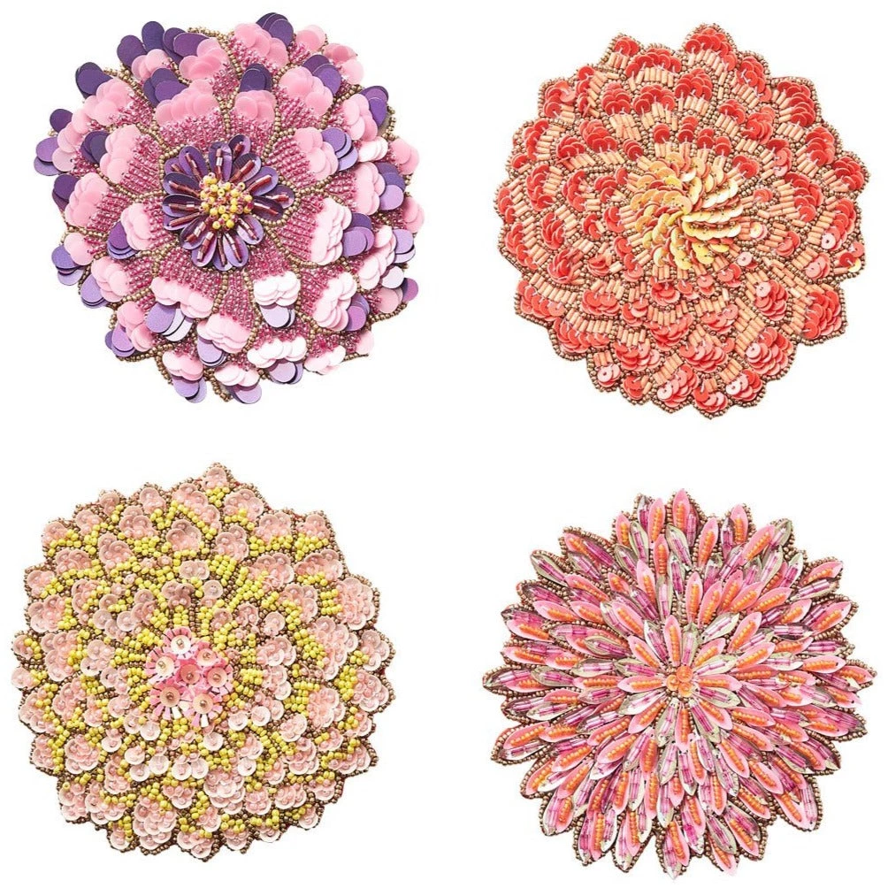 Kim Seybert DAHLIA COASTER SET 1 Kim Seybert DAHLIA COASTER SET