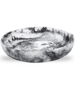 Nashi Home SERVING SWIRL RESIN ROUND BOWLS BLACK