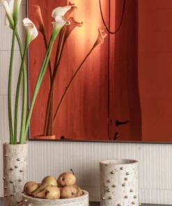 CDMX Design CONFETTI TRAVERTINE VASES