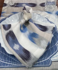 Bodrum IKAT NAPKIN BLUE | SET 4 THE TABLE