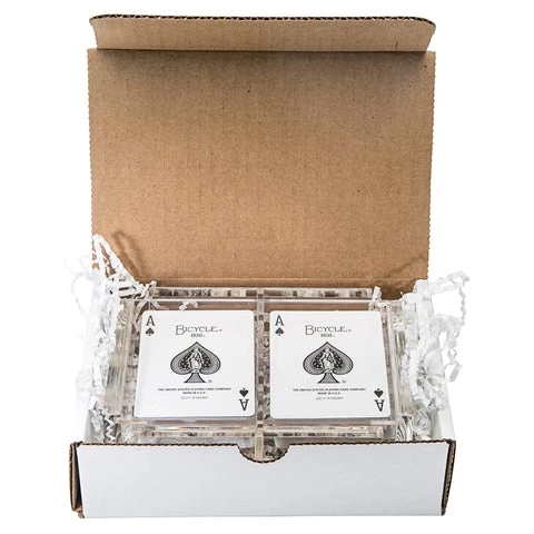 Luxe Dominoes PLAYING CARD WOOD TOP SET | BLACK 2 Luxe Dominoes PLAYING CARD WOOD TOP SET | BLACK