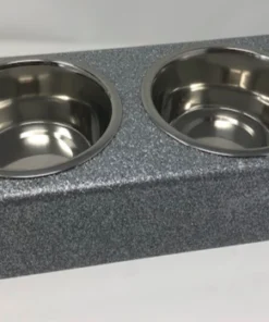 EYE CANDY EYE CANDY ACRYLIC By CH DOG BOWL | SILVER GLITTER