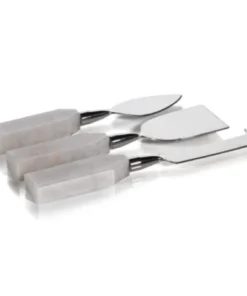 Zodax ALABASTER CHEESE KNIVES | SET OF 3 SERVING