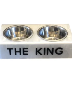 EYE CANDY DOG BOWL | "THE KING" EYE CANDY ACRYLIC By CH