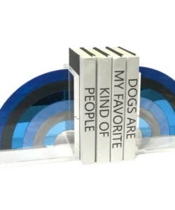 EYE CANDY RAINBOW ACRYLIC BOOKENDS | BLUE