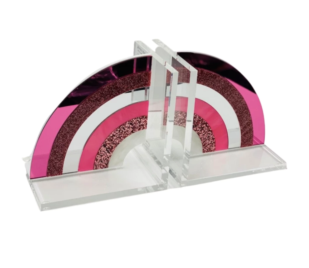 EYE CANDY RAINBOW ACRYLIC BOOKENDS | PINK 1 EYE CANDY RAINBOW ACRYLIC BOOKENDS | PINK