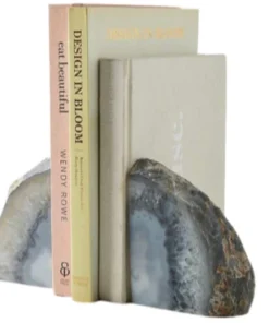 OLYMPUS BARTKY THE HOME AGATE BOOKEND SET | NATURAL | X LARGE