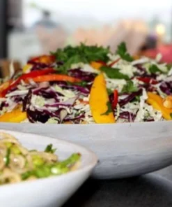 Nashi Home SWIRL RESIN EVERYDAY BOWL WHITE