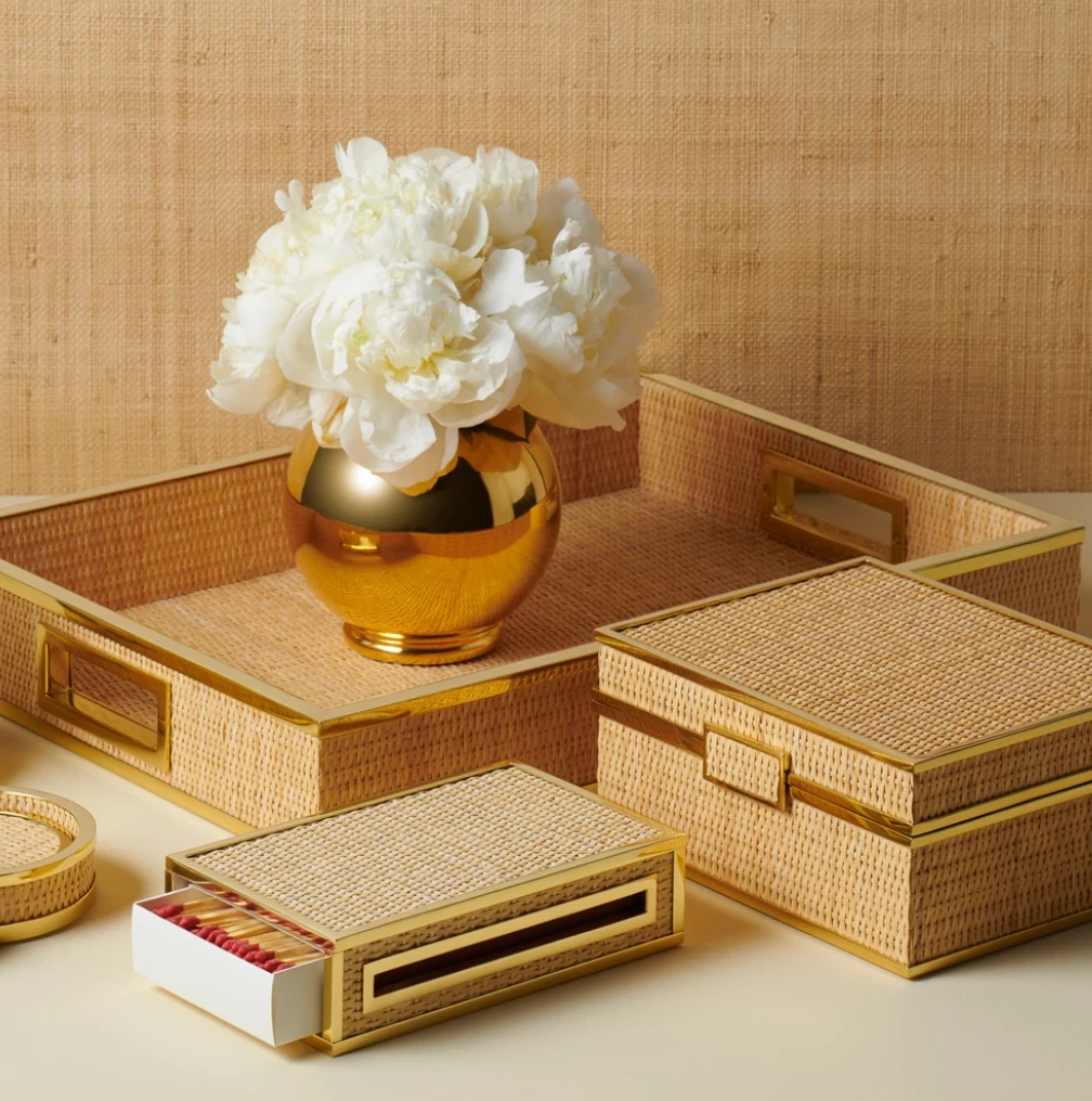 THE HOME COLETTE CANE TRAY | AERIN 2 THE HOME COLETTE CANE TRAY | AERIN